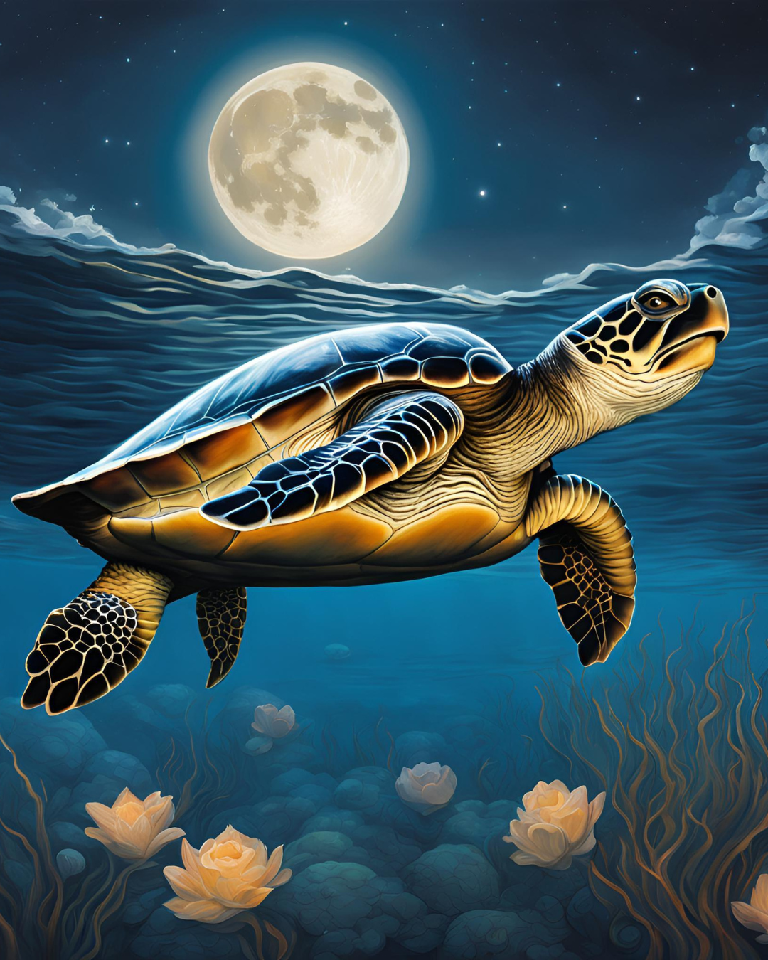 The Moonlit Dance of a Turtle’s Soul: A Reflection on Lunar Energy